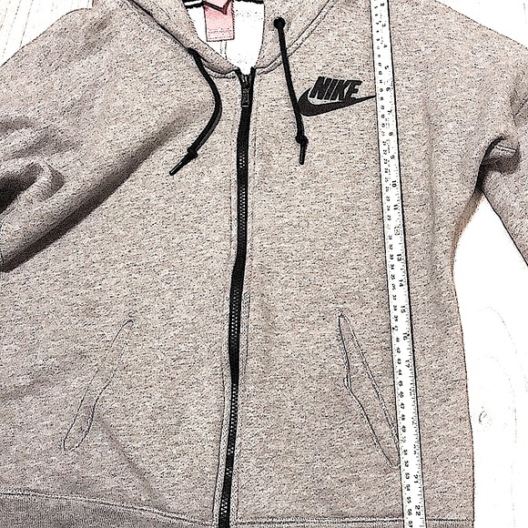 NIKE heathered High-Neck Zip-Front Hoodie ⭐️⭐️⭐️⭐️ - Picture 10 of 11